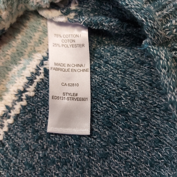 Ricki's V-neck Striped Soft Knit Sweater, Sizes small & medium - Picture 5 of 7